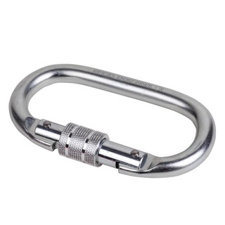 Carabiner O-Type Carbon steel ผลิตด้วยเหล็กกล้า แข็งแรง เหนียว รับน้ำหนักได้มาก