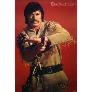 โปสเตอร์ รูปถ่าย ดารา หนัง ชาร์ล บรอนสัน CHARLES BRONSON POSTER 21”x31” American Actor Movie Cowboy