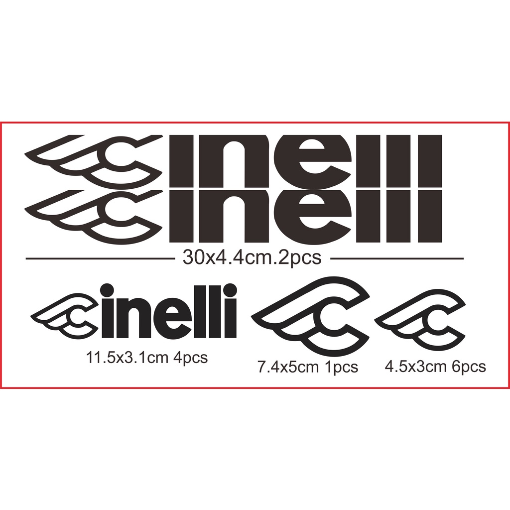 สติ๊กเกอร์ตัดจักรยาน Cinelli | Shopee Thailand