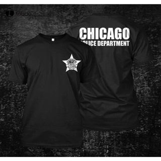 [S-5XL] เสื้อยืด พิมพ์ลาย Chicago Police Department สไตล์คลาสสิก เหมาะกับฤดูร้อน สําหรับผู้ชาย