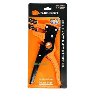 PUMPKIN (14609) คีมปอกสายไฟ อัตโนมัติ ( Wire Stripper ) - คีมปอกสาย ปลอกสายไฟ คีม คีมปอกสายไฟ คีมตัดสายไฟ ปอกสายไฟออโต้