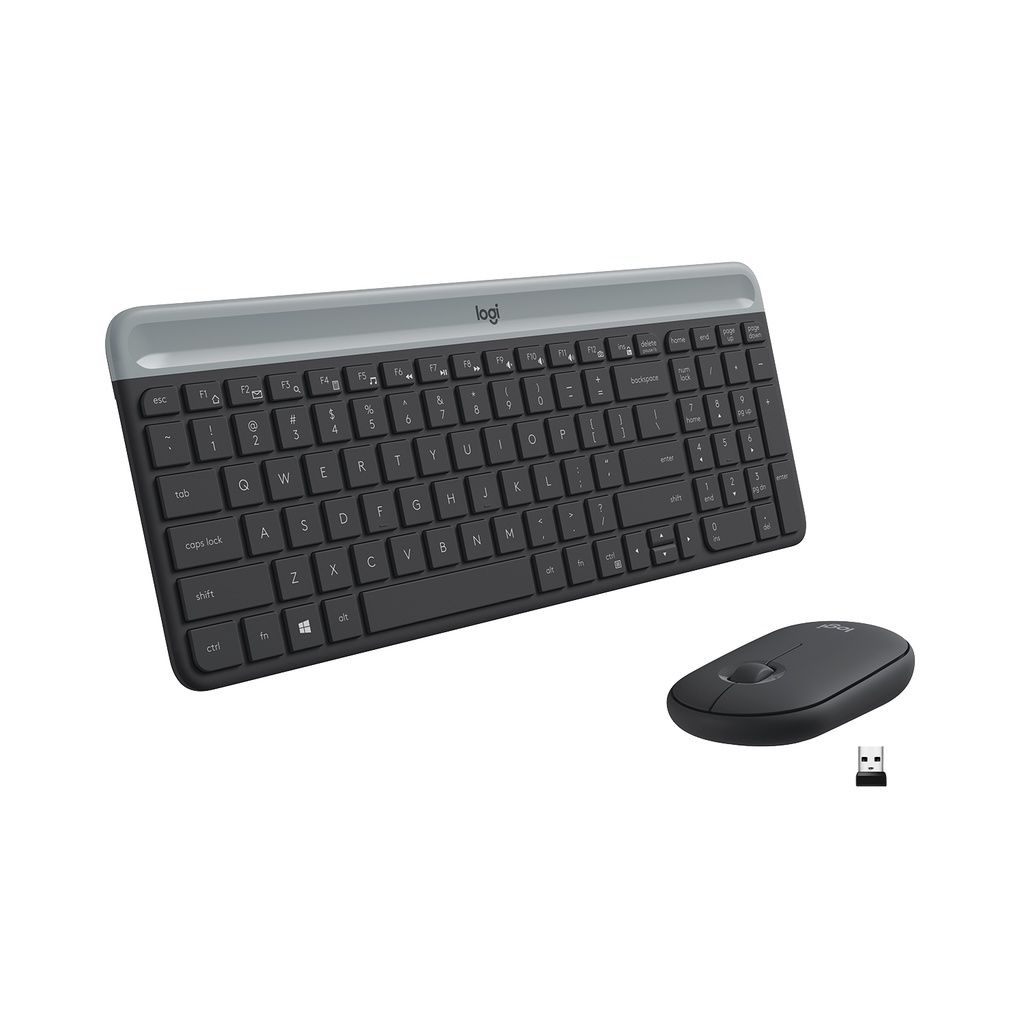 ภาพหน้าปกสินค้าLogitech MK470 COMBO Wireless Mouse & Keyboard SLIM ( เมาส์ คีย์บอร์ด ไร้สายแบบบางดีไซน์ทันสมัย) (มีทั้งคีย์แคป ไทย/อังกฤษและคีย์แคปอังกฤษ) จากร้าน logi.shop บน Shopee