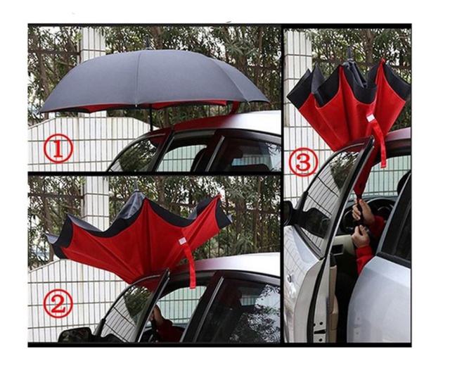 ภาพสินค้าReverse umbrella ร่มกลับด้าน กันฝน/ยูวีใช้กกลางแจ้ง จากร้าน inconcept บน Shopee ภาพที่ 5
