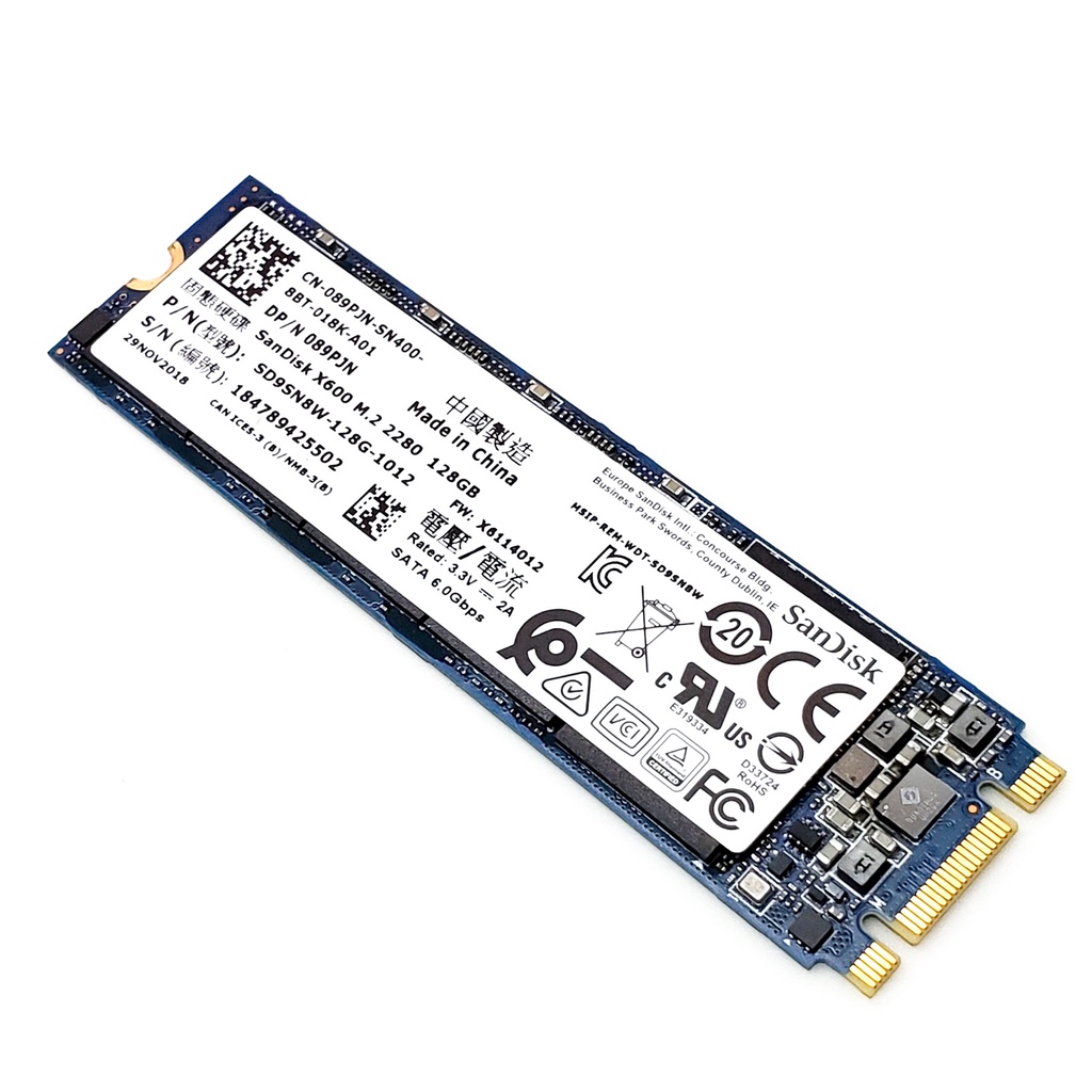 SSD Sandisk X600 - 128GB SATA M.2 2280 ความเร็วสูง 530/490 MB/s