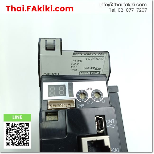 พร้อมส่ง-c-used-r88d-kn04h-ect-ac-servo-driver-1ph-3ph-ac200v-400w-ver2-1-omron-66-003-197