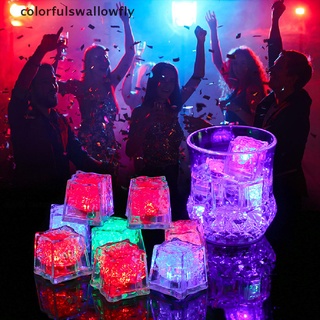 Colorfulswallowfly LED Ice Cube Colorful Flash Light Wedding Festival Party Decorative Glowing CSF