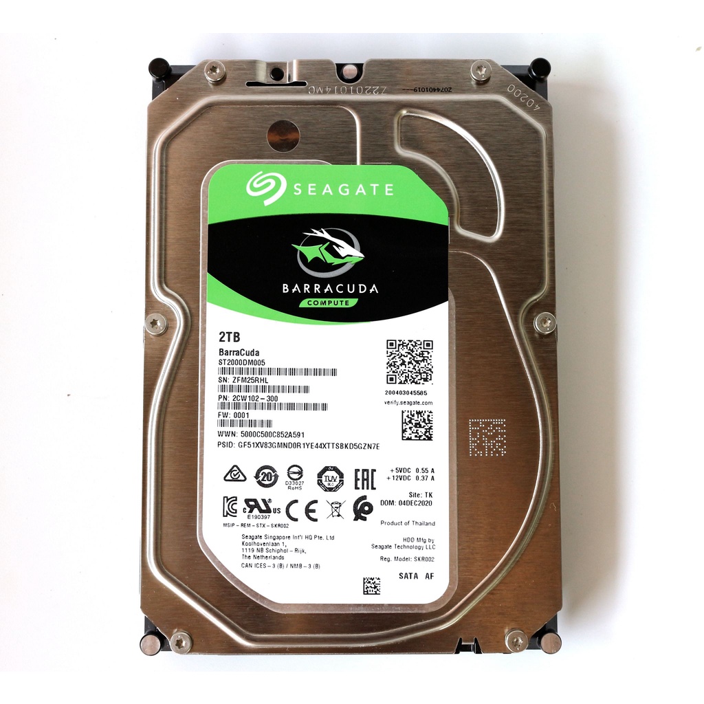 ฮาร์ดดิสก์ 2 TB SEAGATE มือสองสภาพสวย 95% SEAGATE BARRACUDA ST2000DM005 ...