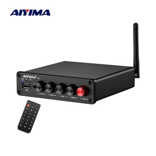 Aiyima B01 เครื่องขยายเสียงลําโพงซับวูฟเฟอร์ บลูทูธ 5.0 2.1 USB 50Wx2+100W