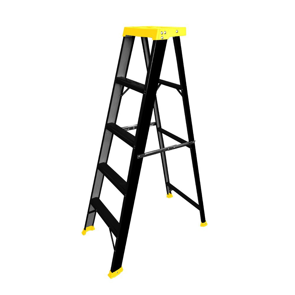 a-style-ladder-sanki-5-steps-black-yellow-บันไดทรงเอ-sanki-5-ขั้น-สีดำ-สีเหลือง-บันไดทรงa-บันได-เครื่องมือช่างและฮาร์ดแว
