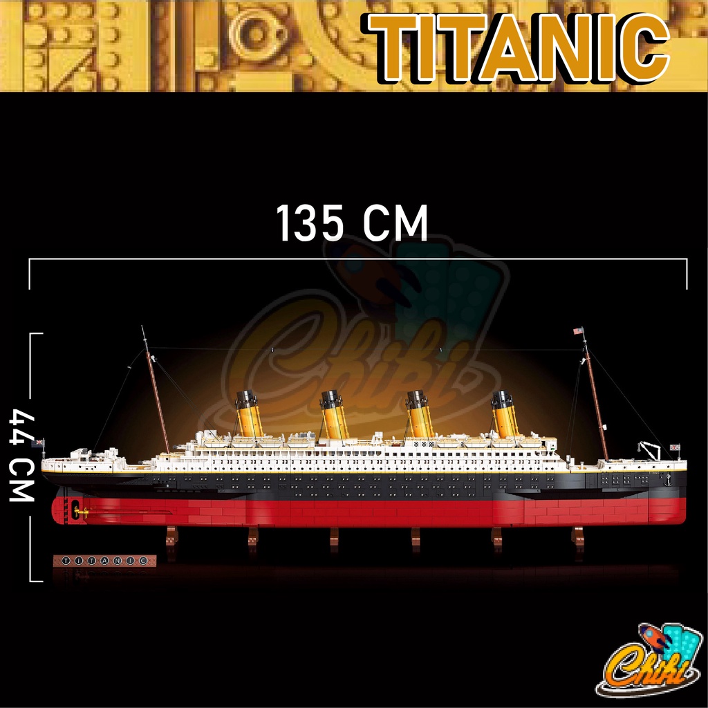 ชุดตัวต่อ-เรือไททานิคลำใหญ่-titanic-ยาว-135-เซนติเมตร-no-99023-no-1881-จำนวน-9-090-ชิ้น