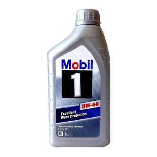 Mobil 1 5W-50 API SN  น้ำมันเครื่องสังเคราะห์แท้ (1ลิตร)