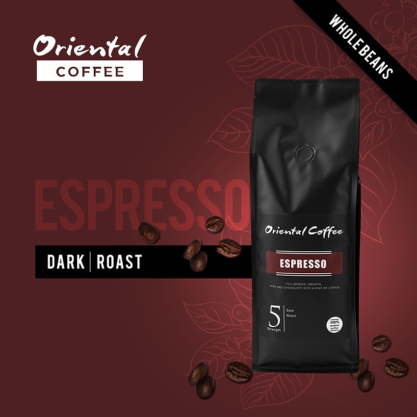 ภาพหน้าปกสินค้ากาแฟอราบิก้า 100% คั่วเข้ม 500 กรัม 1 ถุง Oriental Coffee Espresso จากร้าน orientalcoffeeandtea บน Shopee
