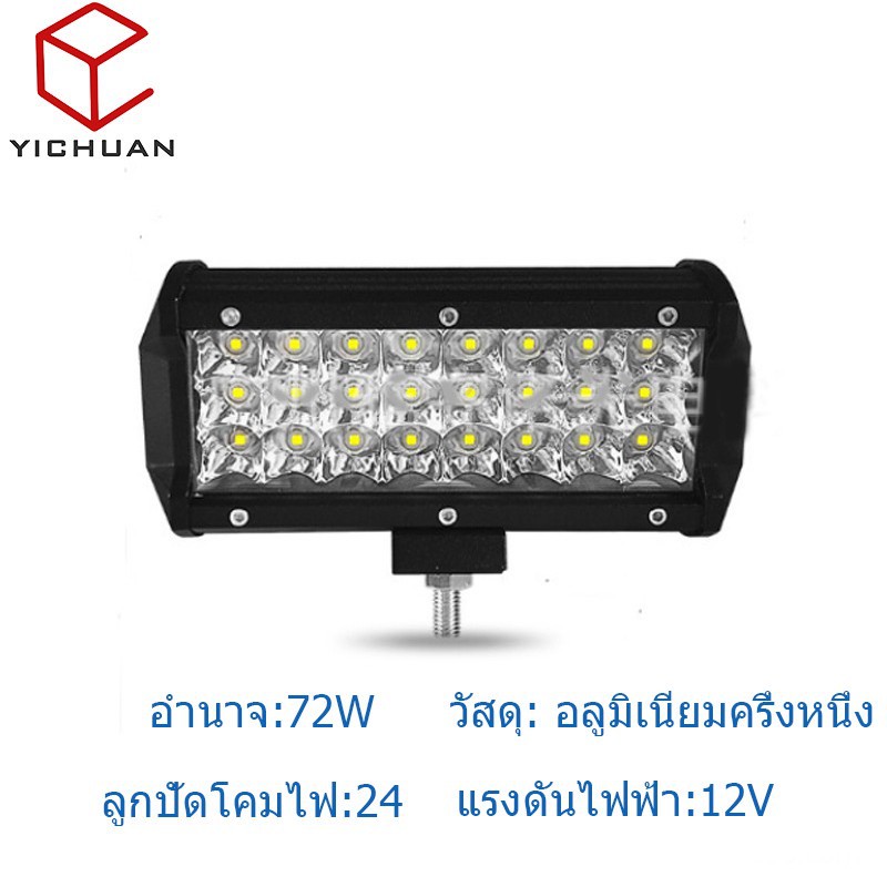 ไฟตัดหมอกสปอร์ตไลท์-led-สี่แถว-72w-สำหรับรถออฟโรด-32472