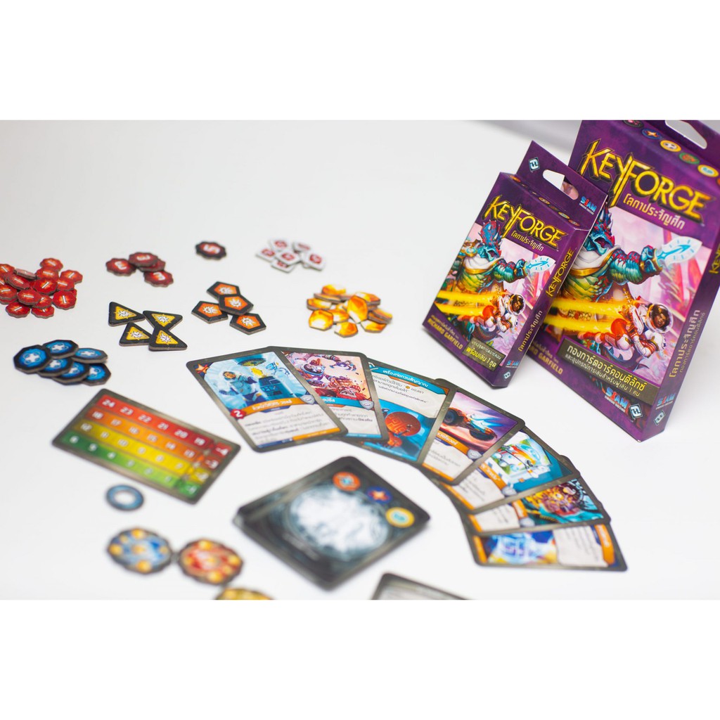 [ของแท้] คีย์ฟอร์จ โลกาประจัญศึก (Keyforge: World Colide) Board Game ...