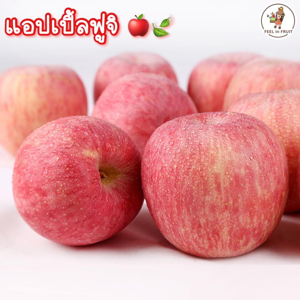 แอปเปิ้ลฟูจิ-3-ลูก-กรอบ-อร่อย-หวานฉ่ำ-ปลูกจีน-ผลไม้
