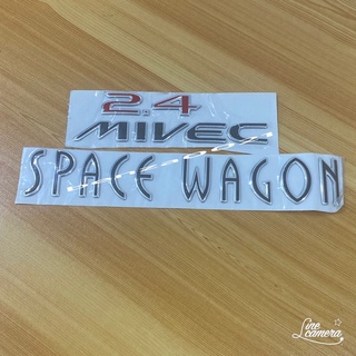 โลโก้*2.4 MIVER + SPACE WAGON เรซิ่น ราคาต่อชุด 2 ชิ้น