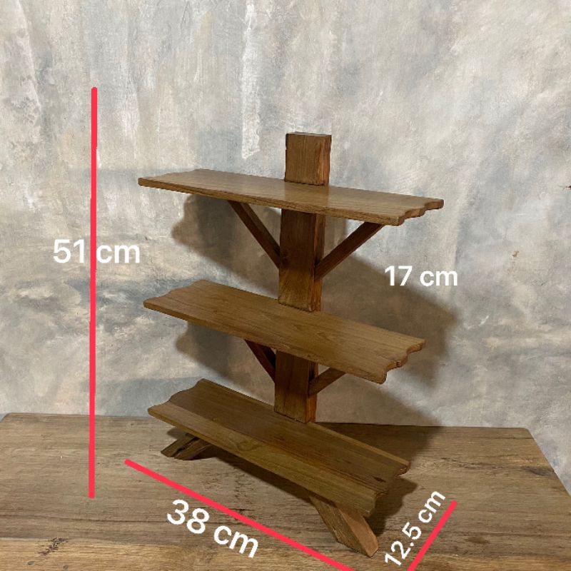 ชั้นวางของ-ชั้นไม้สัก-ตั้งได้แขวนได้-งานไม้สักเก่า-กว้าง-12-5-x-ยาว-38-x-สูง-51-cm-ราคา-650