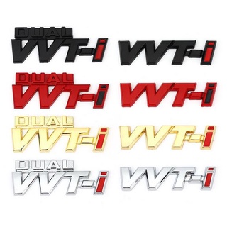 สินค้า ราคาต่อ 1 ชิ้น โลโก้ วีวีทีไอ โตโยต้า ติดด้านข้าง ไซส์ 7.1 x 1.8 , 7.2 x 2.7 cm dual VVTI VVT-I Logo Letter Car Auto