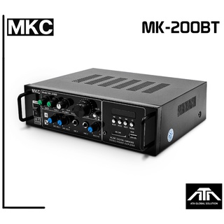 แอมป์ MKC MK-200BT แอมป์ขยายเสียง 50W แอมป์จิ๋ว รองรับ bluetooth / USB ( mp3 ) / AUX amplifier AC/DC แอมป์ขยายเสียง