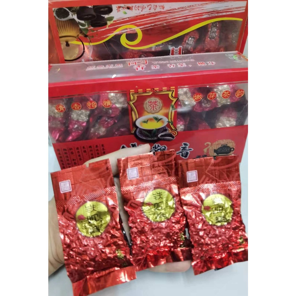 ชาเตี๋ยกวนยิน-tie-guan-yin-กล่องสีแดง-กล่องละ250g-20-ซอง-ควบคุมน้ำตาลในเลือด-เสริมความจำ-ลดความดันโลหิต