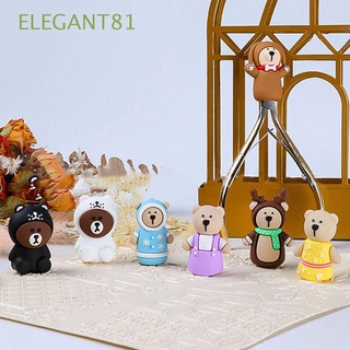 สินค้า Elegant81 กรรไกรตัดเล็บพีวีซีนุ่มรูปหมีน่ารักสไตล์ญี่ปุ่นสําหรับผู้หญิง