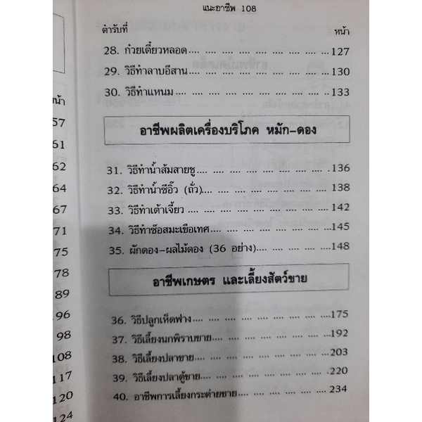 แนะอาชีพ108-ตำรับผลิตสินค้าและอาหารนานาชนิด