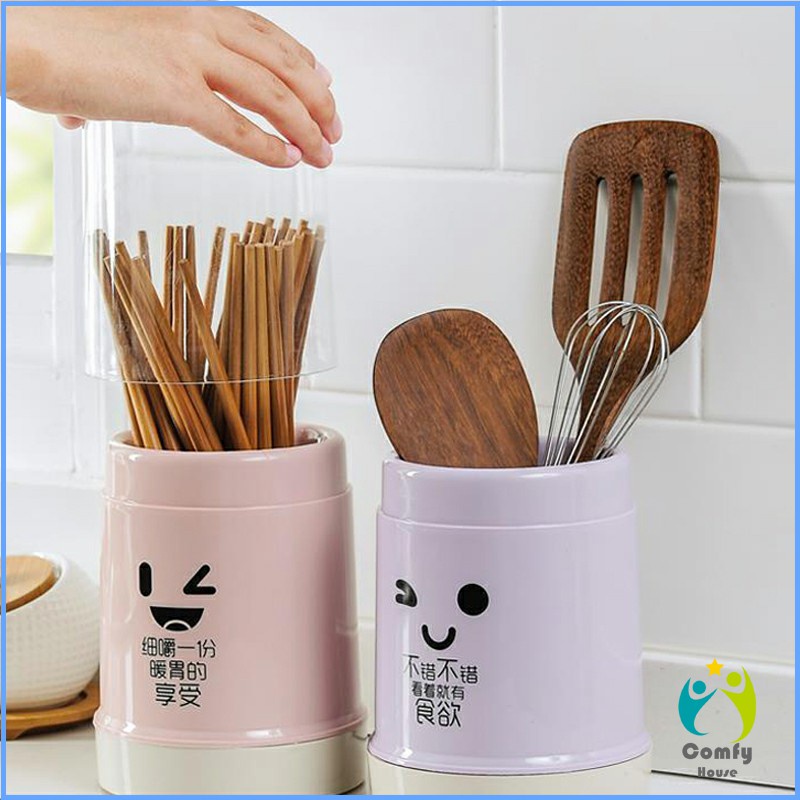 comfy-กล่องเก็บช้อนส้อม-กล่องเก็บตะเกียบ-มีฝาปิดกันฝุ่น-น่ารัก-chopsticks-storage-box