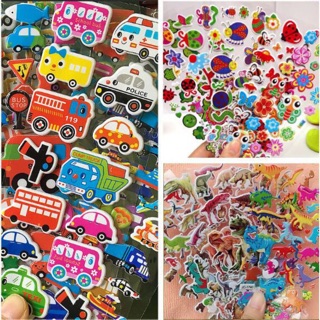 สินค้า Sticker 3D สติ๊กเกอร์นูน สติ๊กเกอร์ สติ๊กเกอร์ลายการ์ตูน ของเล่นเด็ก 20ลาย