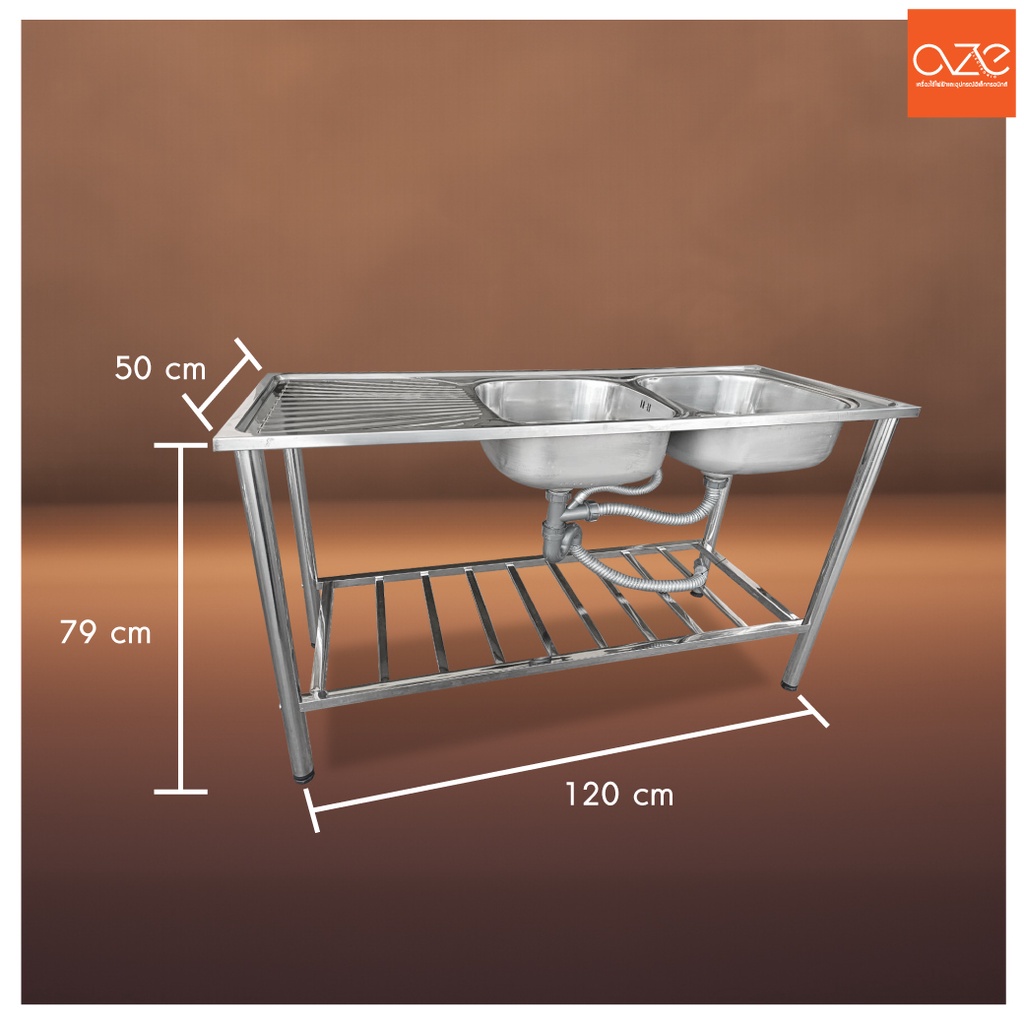 ซิ้งค์ล้างจาน-อ่างล้างจาน-2-หลุม-ขา-3-รุ่น-ซิ้งค์ล้างจานสแตนเลส-อ่างล้างจาน-oze-electronic
