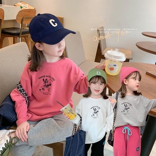 PRETTY BABY🧸พร้อมส่ง🧸เสื้อยืดเด็กผู้หญิง เสื้อเเขนยาวสำหรับเด็ก(514)