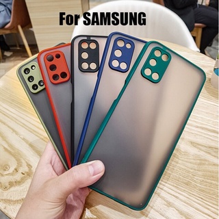 เคสกันกระแทก Samsung Galaxy A13 A22 A23 A33 A73 A53 A52S A52 A03S A12 ส่งจากไทย ขอบนิ่มหลังแข็ง เคสขอบสีหลังด้าน