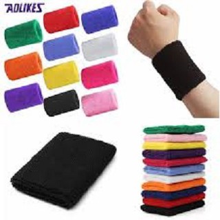 สินค้า AOLIKES Wristband ผ้ารัดข้อมือ กันเหงื่อ ซับเหงื่อขณะออกลังกาย เนื้อผ้านุ่ม ใส่สบาย ระบายความร้อนง่าย แห้งเร็วไม่อับชื้น