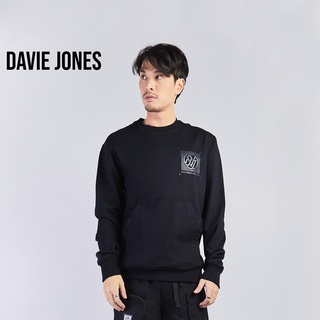 ภาพหน้าปกสินค้าDAVIE JONES เสื้อสเวตเตอร์ โอเวอร์ไซส์ พิมพ์ลาย สีดำ Graphic Print Sweater in black  SW0006BK 07BK ที่เกี่ยวข้อง