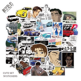 อินิเชียล ดี 頭文字D Initial D STICKER สติกเกอร์กันน้ำรูปแบบที่แตกต่างกัน  40/50ชิ้น