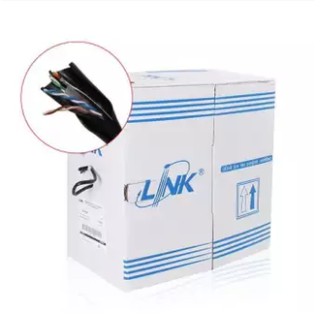 Link สายแลน แบบกล่อง (US9106OUT) Outdoor Original CAT6 UTP Cable (305m/Box)