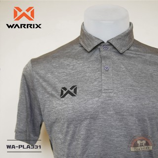 WARRIX เสื้อโปโล WA-PLA331 สีเทา (EE) วาริกซ์ วอริกซ์ ของแท้ 100%