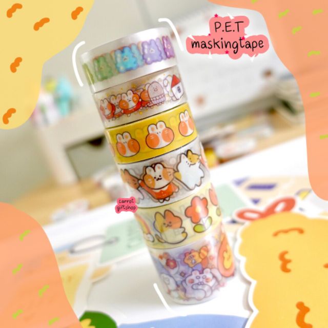 masking-tape-เนื้อพลาสติกโปร่งแสง-cute-char