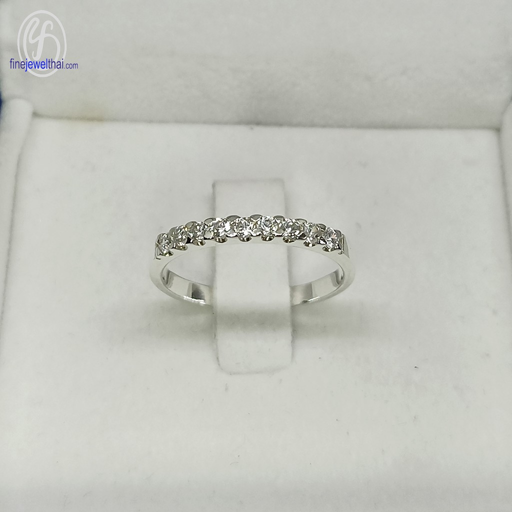 finejewelthai-แหวน-แหวนเพชร-แหวนเงินแท้-endless-diamond-cz-silver-ring-r1264cz