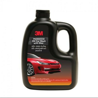 3M น้ำยาล้างและเคลือบสีรถ CAR WASH WITH WAX 1000ML. ผลิตภัณฑ์แชมพูล้างรถ สูตรผสมแวกซ์ ทั้งล้างและเคลือบเงาในขั้นตอนเดียว