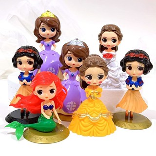 กระดิ่งเจ้าหญิง Frozen Princess Snow สีขาว สําหรับตกแต่งเค้กวันเกิด