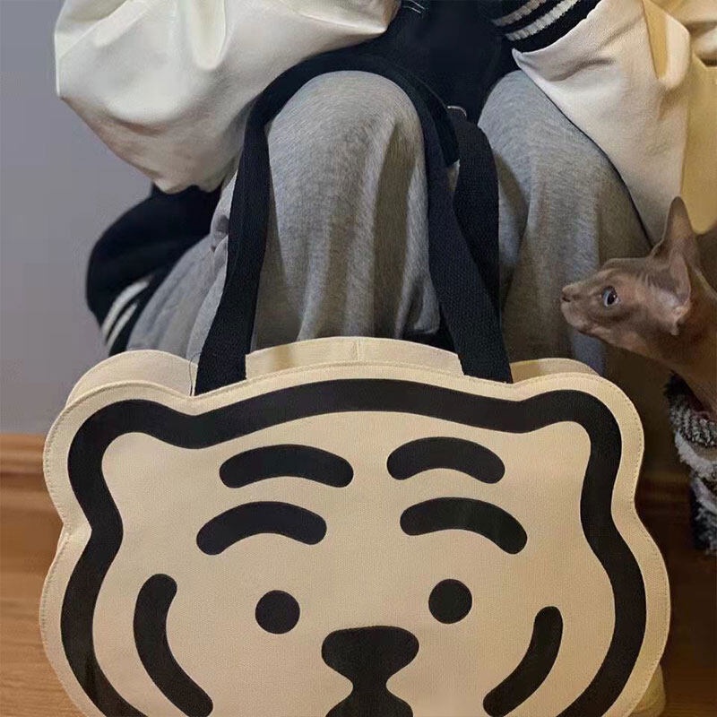 yadou-แฟชั่นเกาหลี-หัวเสือ-กระเป๋าผ้าใบ-กระเป๋าสะพายสตรี