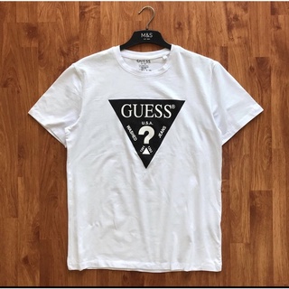 ⏸GUESS LOGO PRINT T-SHIRT เสื้อยืดคอกลมแขนสั้นแบรนด์