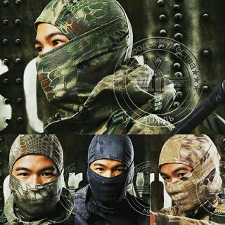 ภาพหน้าปกสินค้าโม่งคลุมหัว กันแดดกันฝุ่น (Camouflage Balaclava Full Face Hood Mask) ที่เกี่ยวข้อง