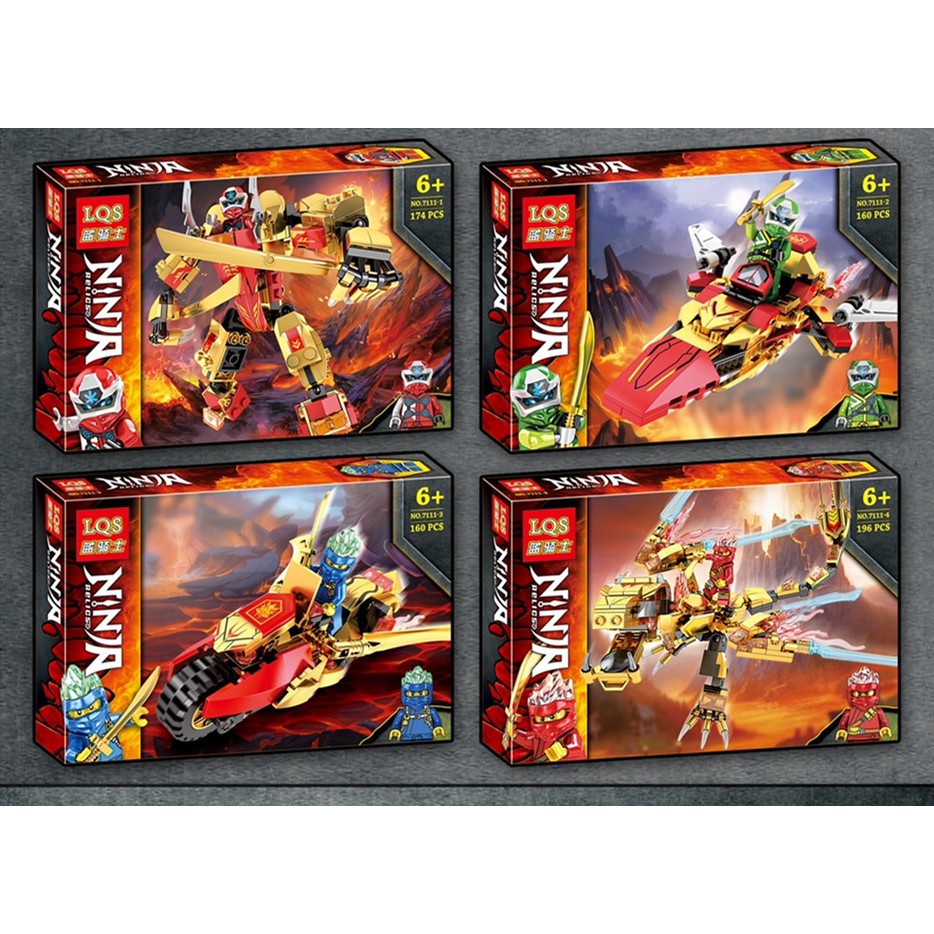 ProudNada Toys ของเล่นเด็ก ตัวต่อ นินจา LQS NINJA Relics NO.7111-1-4 ...