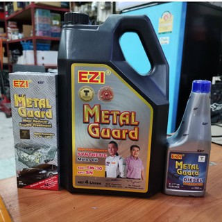 Ezi Metal Guard น้ำมันเครื่อง 5W-30 SN+ สารเสริมประสิทธิภาพในเครื่องยนต์ สูตรดีเชล