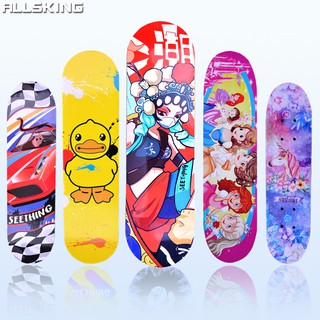 Allsking Skateboard สเก็ตบอร์ด สเก็ตบอร์ดเด็ก ขนาด 60x15 ซม. สเก็ตบอร์ด4ล้อสำหรับเด็ก สเก็ตบอร์ดแฟชั่น มีลายหลายให้เลือก