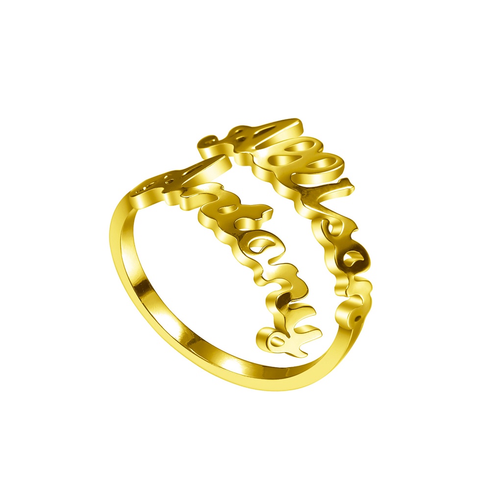 bonlavie-แหวนชื่อที่กําหนดเอง-วงแหวนตัวอักษรที่กําหนดเอง-แหวนสแตนเลส-สีทอง-สําหรับผู้หญิง-งานแต่งงาน-แหวนส่วนบุคคล