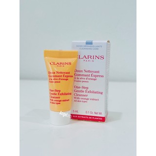 โฟมล้างหน้า-เม็ดบีดส์สครับ-Clarins-One-Step-Gentle-Cleanser-With-Orange-5ml