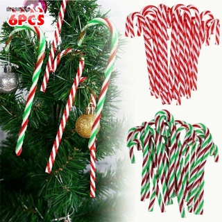 【DREAMLIFE】6x Candy Cane Canes Sweet Christmas Tree Ornaments Decor Pathway Makers Kit New