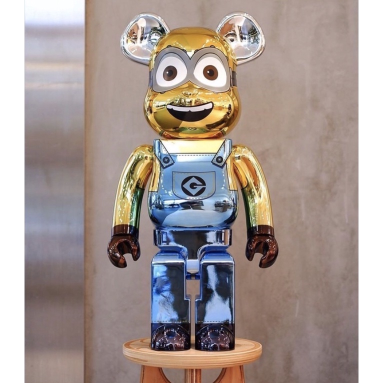 ของแท้) Bearbrick Minions Dave Chrome 1000% แบร์บริค Be ของแท้) Bearbrick Minions Dave Chrome 1000% แบร์บริค Be